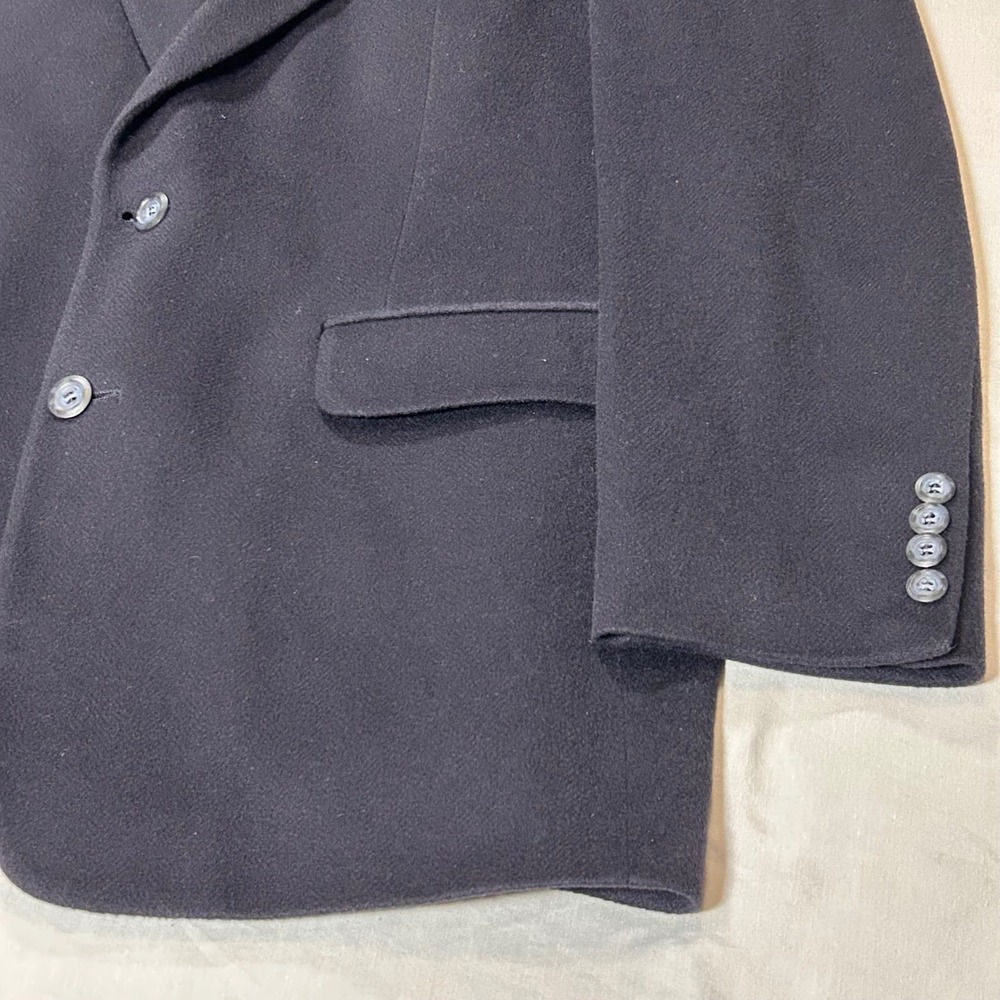 Southampton 100% Cashmere Men's 43L Blazer Dress Sports Coat Navy Blue VTG - Picture 10 of 10